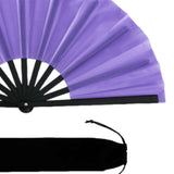 Maxbell Folding Fan Decorative Boots on The Ground Fan for Festival Carnival Purple