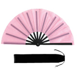 Maxbell Folding Fan Decorative Boots on The Ground Fan for Festival Carnival Pink