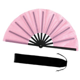 Maxbell Folding Fan Decorative Boots on The Ground Fan for Festival Carnival Pink