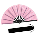 Maxbell Folding Fan Decorative Boots on The Ground Fan for Festival Carnival Pink