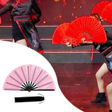 Maxbell Folding Fan Decorative Boots on The Ground Fan for Festival Carnival Pink