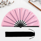 Maxbell Folding Fan Decorative Boots on The Ground Fan for Festival Carnival Pink