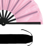 Maxbell Folding Fan Decorative Boots on The Ground Fan for Festival Carnival Pink