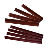 Maxbell 4Pcs Wooden Mahjong Tiles Racks Mahjong Tool for  Holiday Home 230x20mm