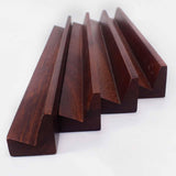 Maxbell 4Pcs Wooden Mahjong Tiles Racks Mahjong Tool for  Holiday Home 230x20mm