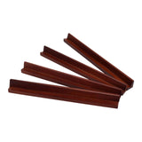 Maxbell 4Pcs Wooden Mahjong Tiles Racks Mahjong Tool for  Holiday Home 230x20mm