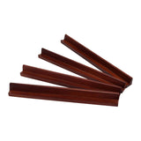 Maxbell 4Pcs Wooden Mahjong Tiles Racks Mahjong Tool for  Holiday Home 230x20mm