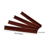 Maxbell 4Pcs Wooden Mahjong Tiles Racks Mahjong Tool for  Holiday Home 230x20mm