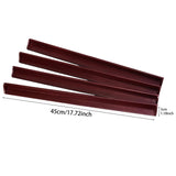 Maxbell 4Pcs Wooden Mahjong Tiles Racks Mahjong Tool for  Holiday Home 450x30x5mm