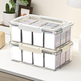Maxbell Card Storage Box Multi Compartments Sturdy Holder for Gathering Sports Cards
