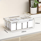 Maxbell Card Storage Box Multi Compartments Sturdy Holder for Gathering Sports Cards