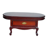 Maxbell Dollhouse Coffee Table 1/12 Wood Miniature Furniture Dollhouse Bedside Table
