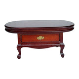 Maxbell Dollhouse Coffee Table 1/12 Wood Miniature Furniture Dollhouse Bedside Table