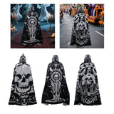Maxbell Halloween Cloak with Hood Wizard Cosplay for Roles Play Carnivals Stage Show Style A
