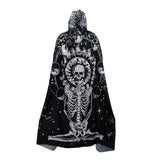 Maxbell Halloween Cloak with Hood Wizard Cosplay for Roles Play Carnivals Stage Show Style B