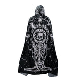Maxbell Halloween Cloak with Hood Wizard Cosplay for Roles Play Carnivals Stage Show Style B