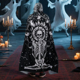 Maxbell Halloween Cloak with Hood Wizard Cosplay for Roles Play Carnivals Stage Show Style B