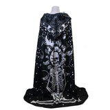 Maxbell Halloween Cloak with Hood Wizard Cosplay for Roles Play Carnivals Stage Show Style B