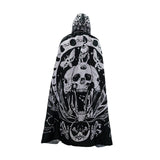 Maxbell Halloween Cloak with Hood Wizard Cosplay for Roles Play Carnivals Stage Show Style C