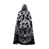 Maxbell Halloween Cloak with Hood Wizard Cosplay for Roles Play Carnivals Stage Show Style C