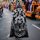 Maxbell Halloween Cloak with Hood Wizard Cosplay for Roles Play Carnivals Stage Show Style C