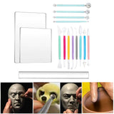 Maxbell 15Pcs Pottery Tools Polymer Clay Art Tools Set for Shaping Sculpting Polymer