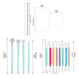 Maxbell 15Pcs Pottery Tools Polymer Clay Art Tools Set for Shaping Sculpting Polymer