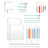 Maxbell 15Pcs Pottery Tools Polymer Clay Art Tools Set for Shaping Sculpting Polymer