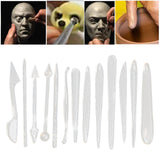Maxbell 13 Pieces Clay Modeling Tools Set Pottery Tool for Building Shaping Supplies