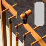 Maxbell Calligraphy Brush Holder Wooden Elegant Organizer for Study Room Office Home