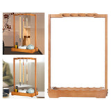 Maxbell Calligraphy Brush Holder Wooden Elegant Organizer for Study Room Office Home