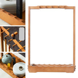 Maxbell Calligraphy Brush Holder Wooden Elegant Organizer for Study Room Office Home