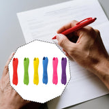 Maxbell 6Pcs Silicone Pen Grips Pencil Holders Grips for Writing Student Handwriting