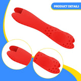Maxbell Silicone Pen Grip Practical Pencil Holder Grip for Toddler Sketching Student Red