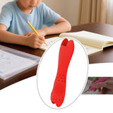 Maxbell Silicone Pen Grip Practical Pencil Holder Grip for Toddler Sketching Student Red