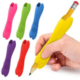 Maxbell Silicone Pen Grip Practical Pencil Holder Grip for Toddler Sketching Student Yellow