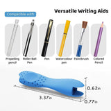 Maxbell Silicone Pen Grip Practical Pencil Holder Grip for Toddler Sketching Student Blue