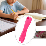 Maxbell Silicone Pen Grip Practical Pencil Holder Grip for Toddler Sketching Student Rose Red