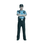 Maxbell 4x Mini Community Police Officer Figure Dioramas Mini Architectural Figurine