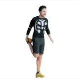 Maxbell 2 Pieces Miniature Sports Figure Dioramas Train Layout Fitness Couple Figure