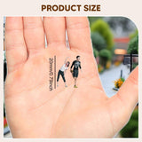 Maxbell 2 Pieces Miniature Sports Figure Dioramas Train Layout Fitness Couple Figure