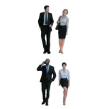 Maxbell 1/64 Scale People Figures Resin Standing People Figurines Desktop Decoration Style A
