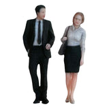 Maxbell 1/64 Scale People Figures Resin Standing People Figurines Desktop Decoration Style A