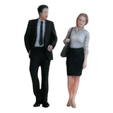 Maxbell 1/64 Scale People Figures Resin Standing People Figurines Desktop Decoration Style A