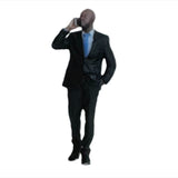 Maxbell 1/64 Scale People Figures Resin Standing People Figurines Desktop Decoration Style B