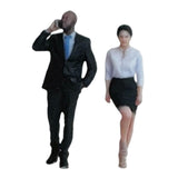 Maxbell 1/64 Scale People Figures Resin Standing People Figurines Desktop Decoration Style B
