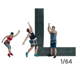 Maxbell 3Pcs Miniature Rock Climbing Figures for Micro Landscape Crafts Fairy Garden 1 64 Scale