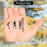 Maxbell 3Pcs Miniature Rock Climbing Figures for Micro Landscape Crafts Fairy Garden 1 64 Scale