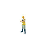 Maxbell 4Pcs 1:64 Construction Worker Figurine Resin for DIY Scene Photo Props Decor