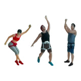 Maxbell 3Pcs Miniature Rock Climbing Figures for Micro Landscape Crafts Fairy Garden 1 87 Scale